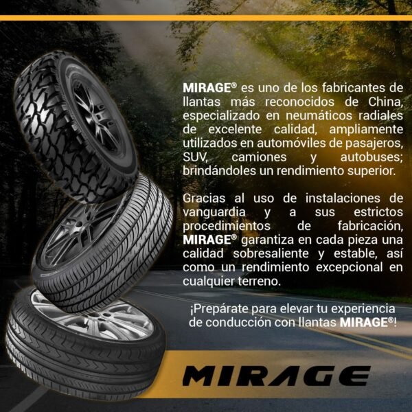 175 70 R14 MIRAGE 2 LLANTAS 84T MR-166